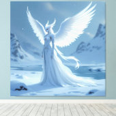 „Hinter der Eismauer – Das verborgene Reich“ Leinwanddruck (Insitu (Holzboden))