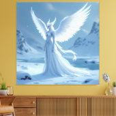 „Hinter der Eismauer – Das verborgene Reich“ Leinwanddruck (Insitu (Wohnzimmer))