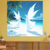 „Hinter der Eismauer – Das verborgene Reich“ Leinwanddruck (Insitu (Wohnzimmer))