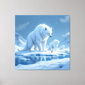 „Hinter der Eismauer – Das verborgene Reich“ Leinwanddruck (Vorderseite)