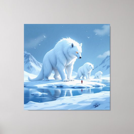 „Hinter der Eismauer – Das verborgene Reich“ Leinwanddruck (Vorderseite)