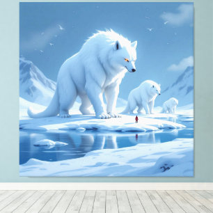 „Hinter der Eismauer – Das verborgene Reich“ Leinwanddruck