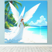 „Hinter der Eismauer – Das verborgene Reich“ Leinwanddruck (Insitu (Holzboden))