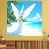 „Hinter der Eismauer – Das verborgene Reich“ Leinwanddruck (Insitu (Wohnzimmer))