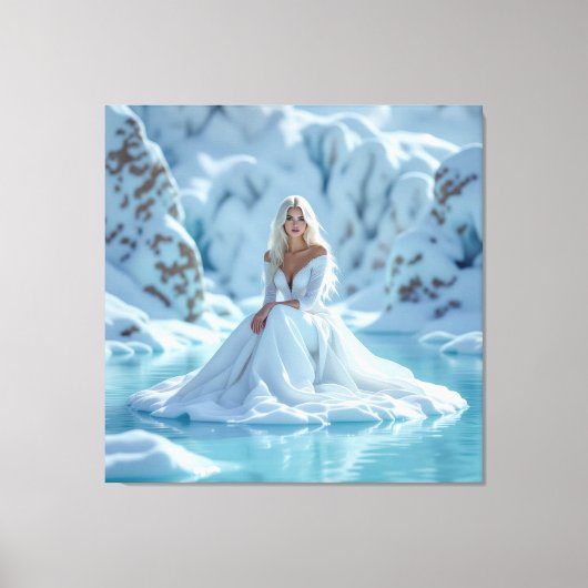 „Hinter der Eismauer – Das verborgene Reich“ Leinwanddruck (Vorderseite)