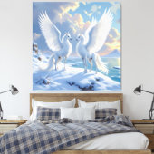 „Hinter der Eismauer – Das verborgene Reich“ Leinwanddruck (Insitu (Schlafzimmer))