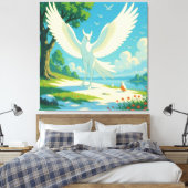 „Hinter der Eismauer – Das verborgene Reich“ Leinwanddruck (Insitu (Schlafzimmer))