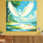 „Hinter der Eismauer – Das verborgene Reich“ Leinwanddruck (Insitu (Wohnzimmer))