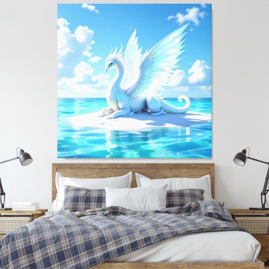 „Hinter der Eismauer – Das verborgene Reich“ Leinwanddruck (Insitu (Schlafzimmer))