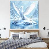 „Hinter der Eismauer – Das verborgene Reich“ Leinwanddruck (Insitu (Schlafzimmer))