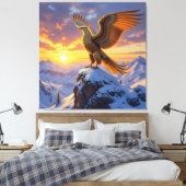 „Hinter der Eismauer – Das verborgene Reich“ Leinwanddruck (Insitu (Schlafzimmer))