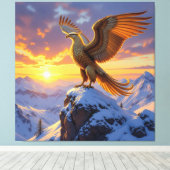 „Hinter der Eismauer – Das verborgene Reich“ Leinwanddruck (Insitu (Holzboden))