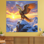 „Hinter der Eismauer – Das verborgene Reich“ Leinwanddruck (Insitu (Wohnzimmer))