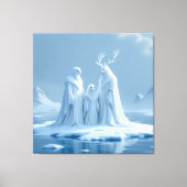 „Hinter der Eismauer – Das verborgene Reich“ Leinwanddruck (Vorderseite)