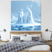 „Hinter der Eismauer – Das verborgene Reich“ Leinwanddruck (Insitu (Schlafzimmer))