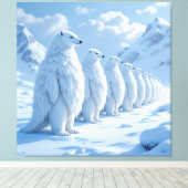 „Hinter der Eismauer – Das verborgene Reich“ Leinwanddruck (Insitu (Holzboden))