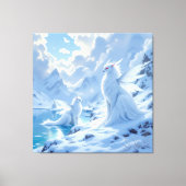 „Hinter der Eismauer – Das verborgene Reich“ Leinwanddruck (Vorderseite)