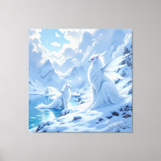 „Hinter der Eismauer – Das verborgene Reich“ Leinwanddruck (Vorderseite)