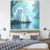 „Hinter der Eismauer – Das verborgene Reich“ Leinwanddruck (Insitu (Schlafzimmer))