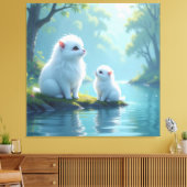 „Hinter der Eismauer – Das verborgene Reich“ Leinwanddruck (Insitu (Wohnzimmer))