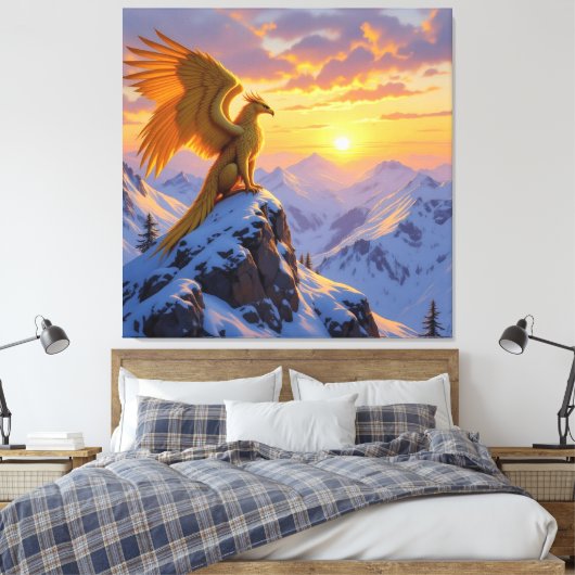 „Hinter der Eismauer – Das verborgene Reich“ Leinwanddruck (Insitu (Schlafzimmer))