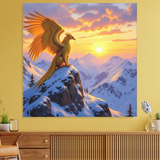 „Hinter der Eismauer – Das verborgene Reich“ Leinwanddruck (Insitu (Wohnzimmer))