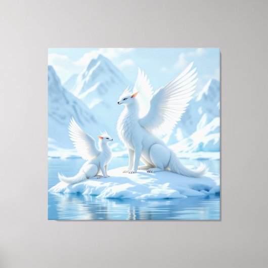 „Hinter der Eismauer – Das verborgene Reich“ Leinwanddruck (Vorderseite)