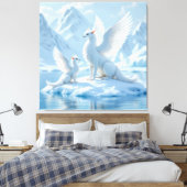 „Hinter der Eismauer – Das verborgene Reich“ Leinwanddruck (Insitu (Schlafzimmer))