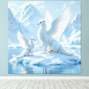 „Hinter der Eismauer – Das verborgene Reich“ Leinwanddruck