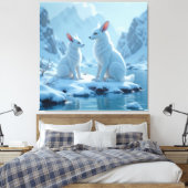 „Hinter der Eismauer – Das verborgene Reich“ Leinwanddruck (Insitu (Schlafzimmer))