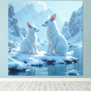 „Hinter der Eismauer – Das verborgene Reich“ Leinwanddruck