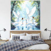 „Hinter der Eismauer – Das verborgene Reich“ Leinwanddruck (Insitu (Schlafzimmer))