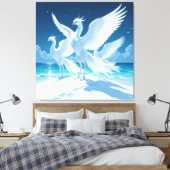 „Hinter der Eismauer – Das verborgene Reich“ Leinwanddruck (Insitu (Schlafzimmer))