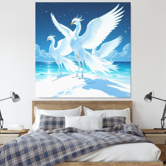 „Hinter der Eismauer – Das verborgene Reich“ Leinwanddruck (Insitu (Schlafzimmer))