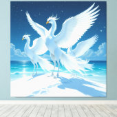 „Hinter der Eismauer – Das verborgene Reich“ Leinwanddruck (Insitu (Holzboden))