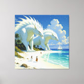 „Hinter der Eismauer – Das verborgene Reich“ Leinwanddruck (Vorderseite)