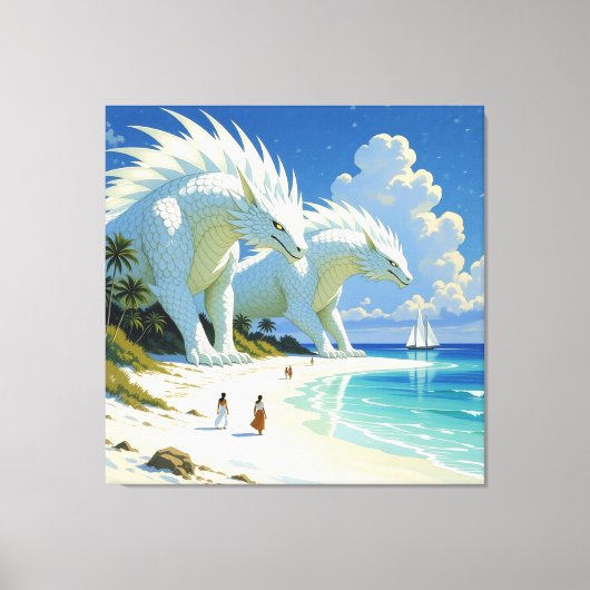 „Hinter der Eismauer – Das verborgene Reich“ Leinwanddruck (Vorderseite)