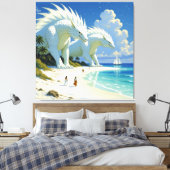 „Hinter der Eismauer – Das verborgene Reich“ Leinwanddruck (Insitu (Schlafzimmer))