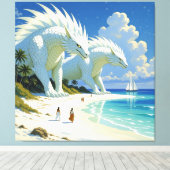 „Hinter der Eismauer – Das verborgene Reich“ Leinwanddruck (Insitu (Holzboden))