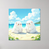 „Hinter der Eismauer – Das verborgene Reich“ Leinwanddruck (Vorderseite)