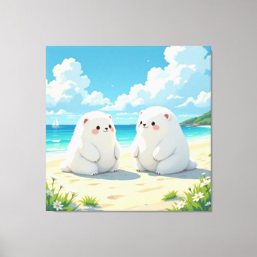 „Hinter der Eismauer – Das verborgene Reich“ Leinwanddruck (Vorderseite)