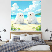 „Hinter der Eismauer – Das verborgene Reich“ Leinwanddruck (Insitu (Schlafzimmer))