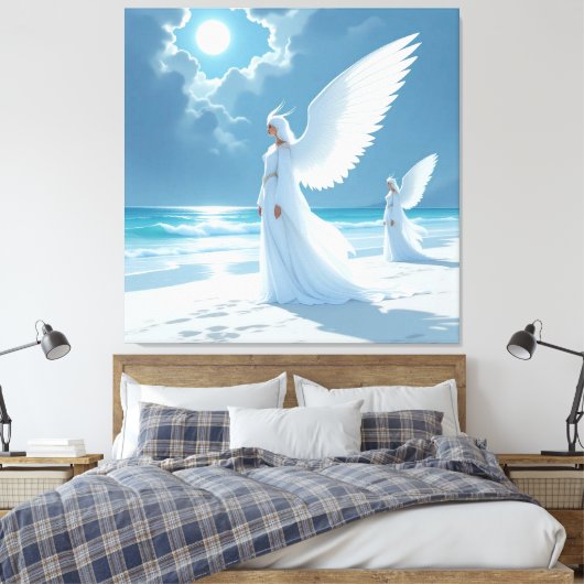 „Hinter der Eismauer – Das verborgene Reich“ Leinwanddruck (Insitu (Schlafzimmer))