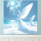 „Hinter der Eismauer – Das verborgene Reich“ Leinwanddruck (Insitu (Holzboden))