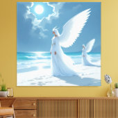 „Hinter der Eismauer – Das verborgene Reich“ Leinwanddruck (Insitu (Wohnzimmer))