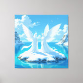 „Hinter der Eismauer – Das verborgene Reich“ Leinwanddruck (Vorderseite)