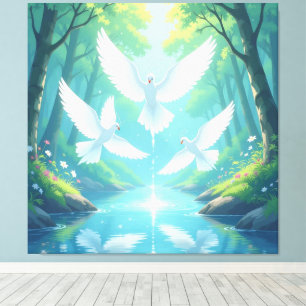 „Hinter der Eismauer – Das verborgene Reich“ Leinwanddruck