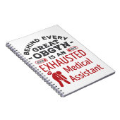 Hinter der großen OBGYN-Assistentin Notizblock (Rechte Seite)