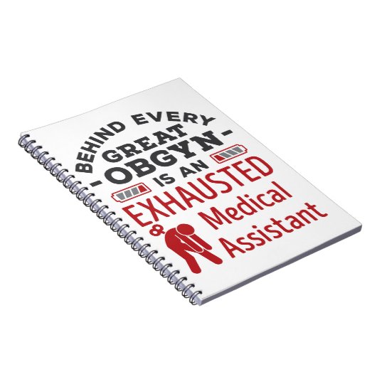 Hinter der großen OBGYN-Assistentin Notizblock (Rechte Seite)
