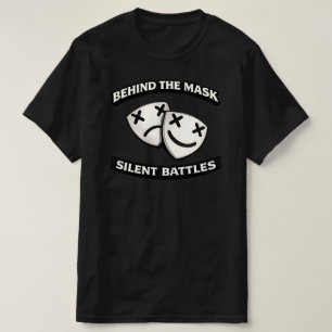 Hinter der Maske Stille Kämpfe Urbane Grafik T-Shirt